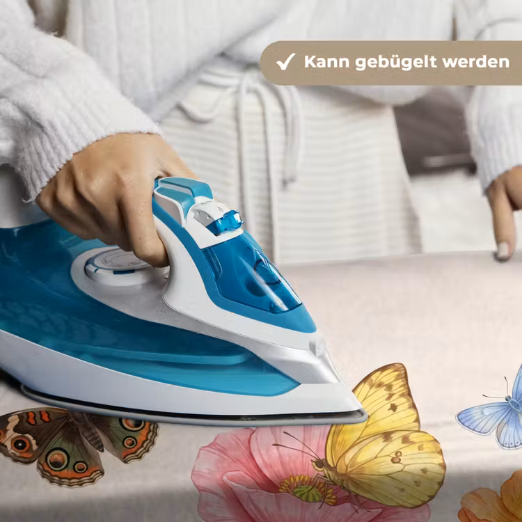 Vlinders - Klaprozen - Illustratie - Kleurrijk Wandkleed katoen klein -tsfeer9_DE