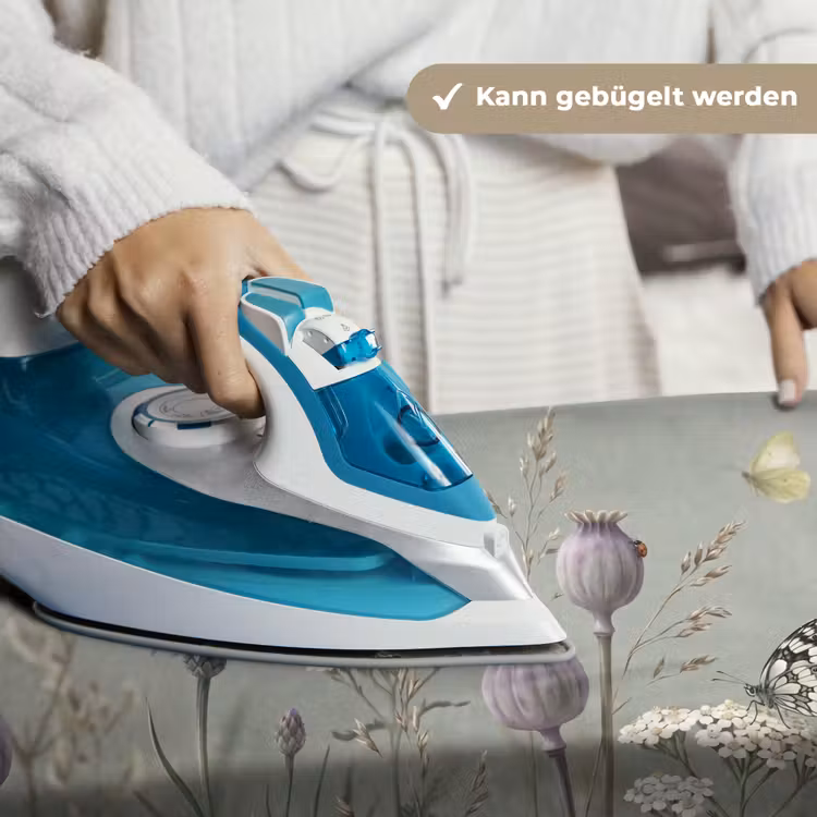 Vlinders - Wildbloemen - Illustratie - Kleurrijk Wandkleed katoen klein -tsfeer9_DE