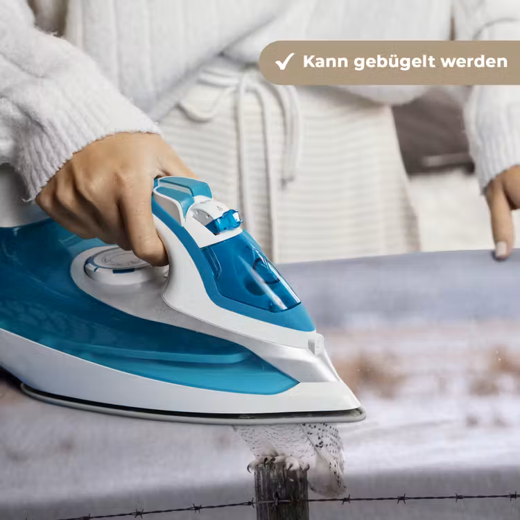 Sneeuwuil - Hek - Sneeuw - Wit Wandkleed katoen klein -tsfeer9_DE