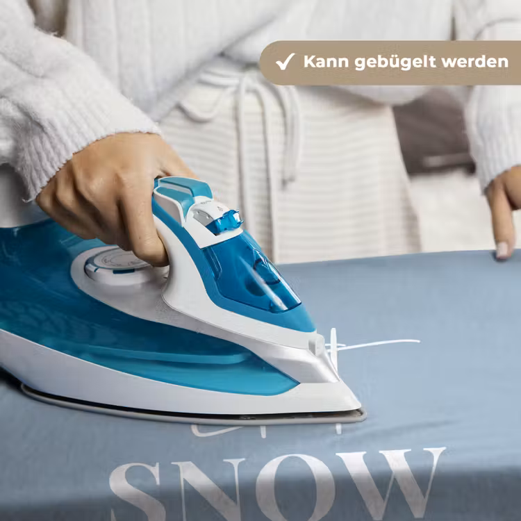 Sneeuw - Winter - Blauw - Let it snow Wandkleed katoen klein -tsfeer9_DE