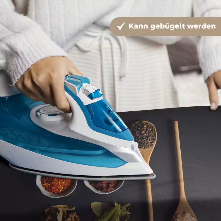 Pollepel - Specerijen - Kruiden - Groen - Bruin - Rustiek Wandkleed katoen klein -tsfeer9_DE