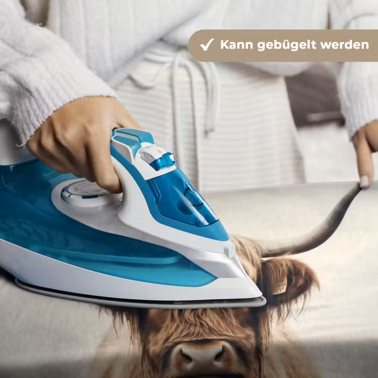 Schotse hooglander - Hoorns - Landschap Wandkleed katoen klein -tsfeer9_DE