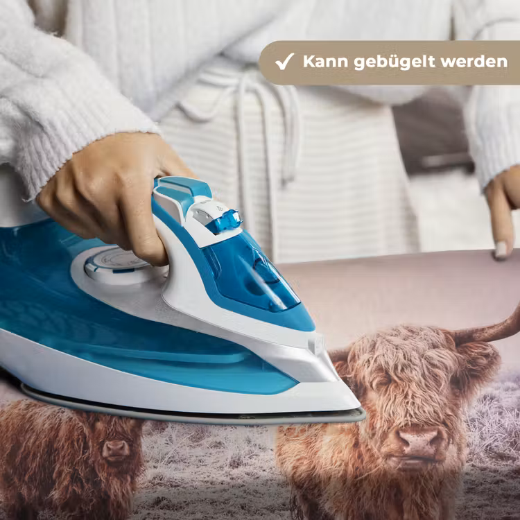 Schotse hooglanders - Licht - Lucht - Natuur Wandkleed katoen klein -tsfeer9_DE