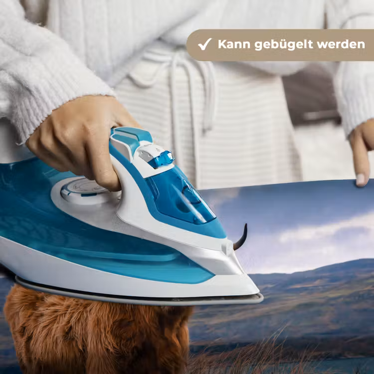 Schotse Hooglander - Berg - Water - Natuur - Koe Wandkleed katoen klein -tsfeer9_DE