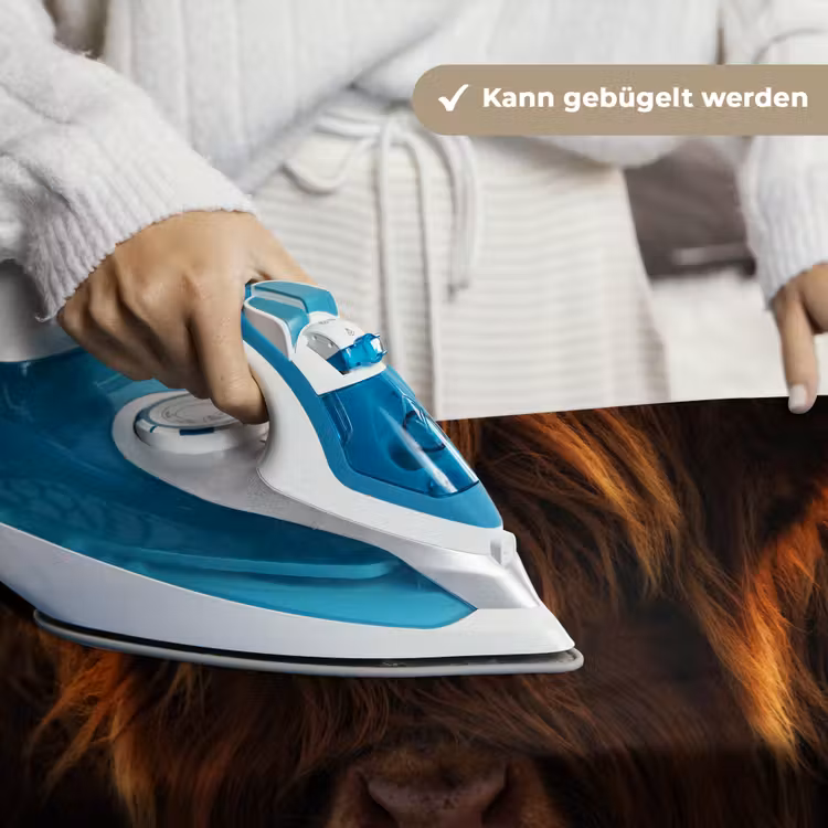 Schotse Hooglander - Koe - Portret - Dieren Wandkleed katoen klein -tsfeer9_DE