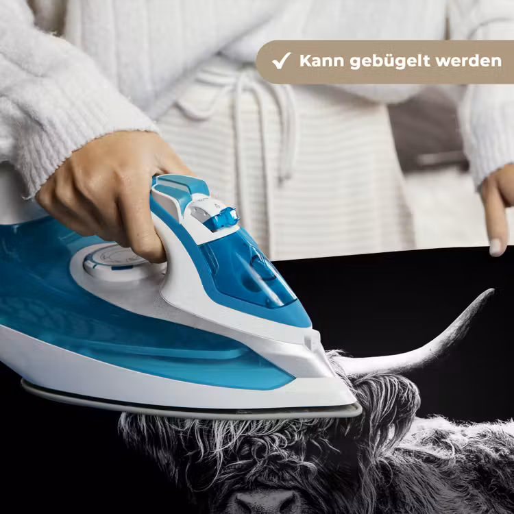 Schotse Hooglander - Koe - Zwart - Wit - Dieren Wandkleed katoen klein -tsfeer9_DE