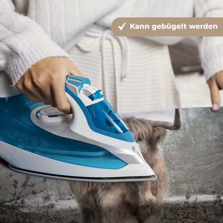 Schotse Hooglander - Bos - Mist - Koe - Dieren - Natuur Wandkleed katoen klein -tsfeer9_DE