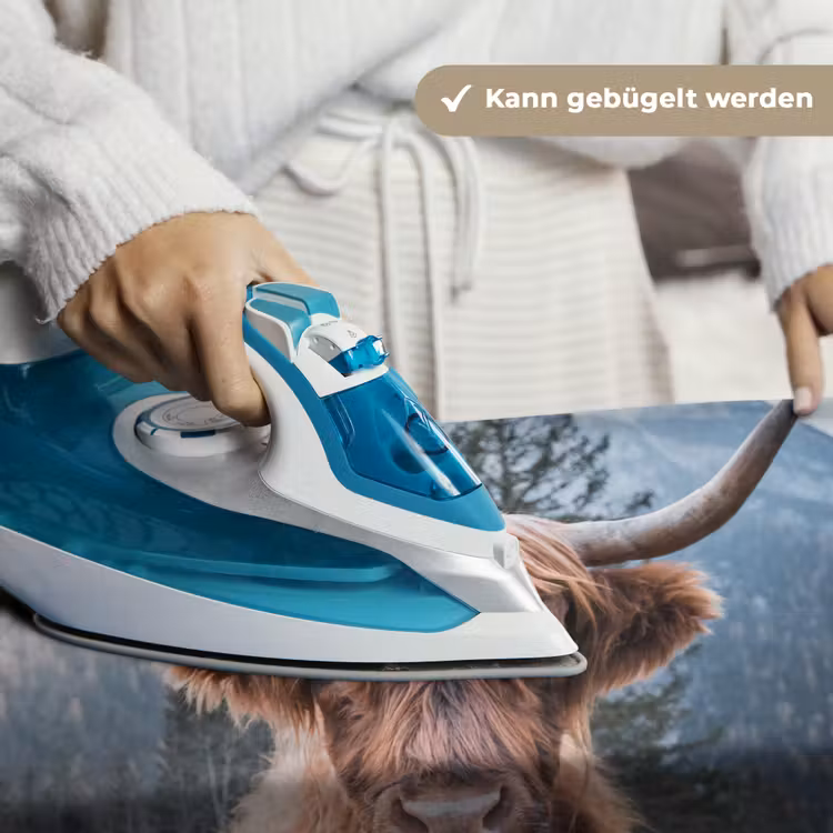 Schotse hooglander - Koe - Dieren - Berg - Natuur Wandkleed katoen klein -tsfeer9_DE