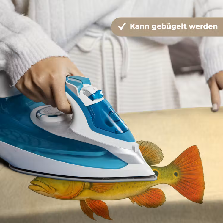 Schubben - Vis - Groen - Illustratie Wandkleed katoen klein -tsfeer9_DE