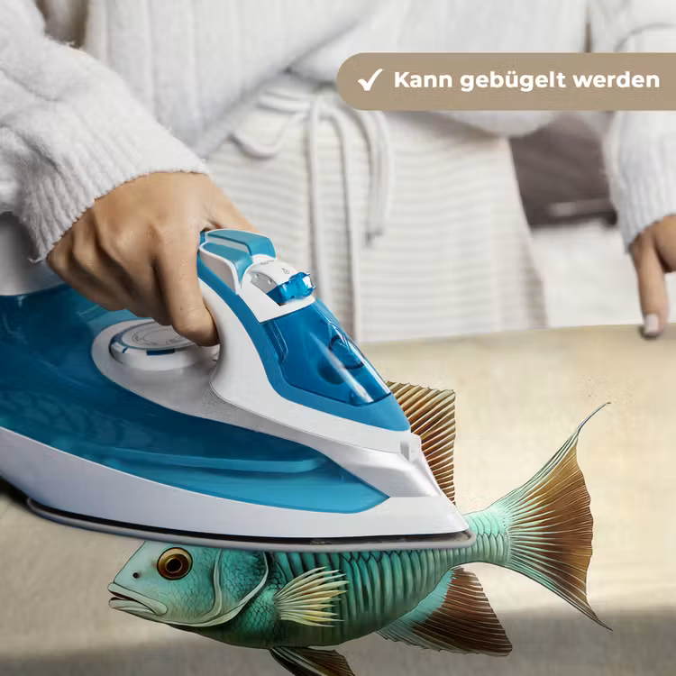 Schubben - Vis - Mint - Minimalistisch Wandkleed katoen klein -tsfeer9_DE