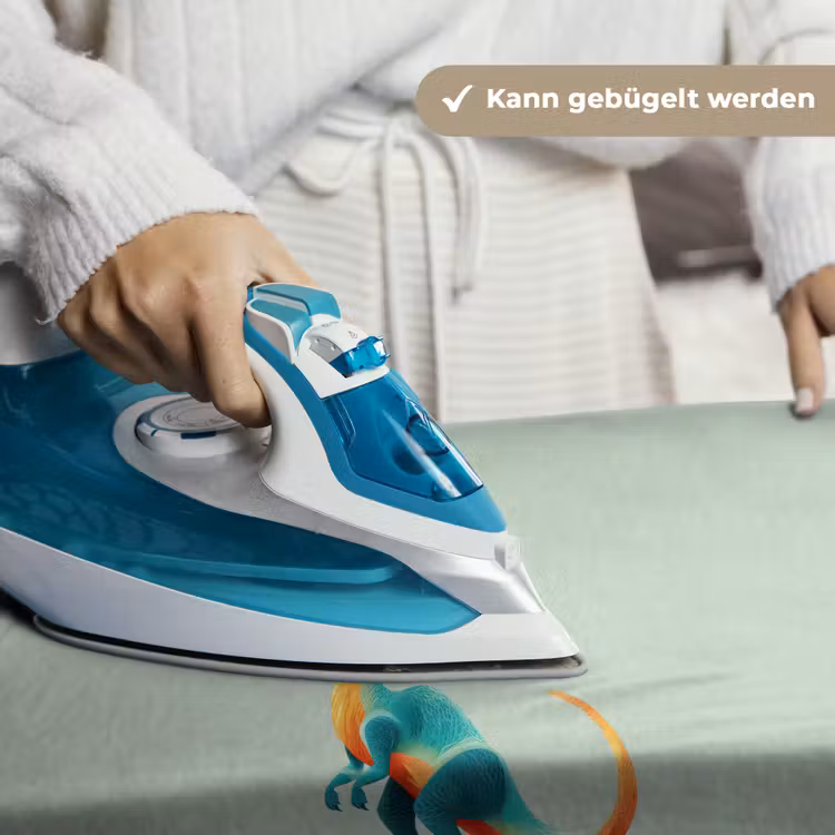 Staart - Dino - Minimalistisch - Blauw Wandkleed katoen klein -tsfeer9_DE