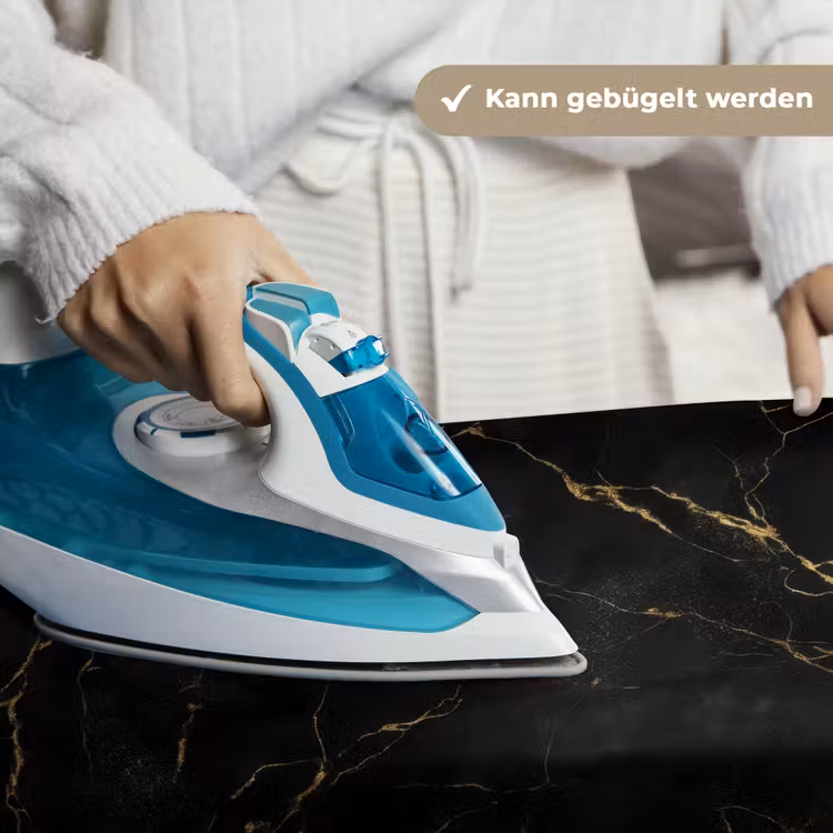 Zwart marmer - Gouden aders - Klassiek Wandkleed katoen klein -tsfeer9_DE