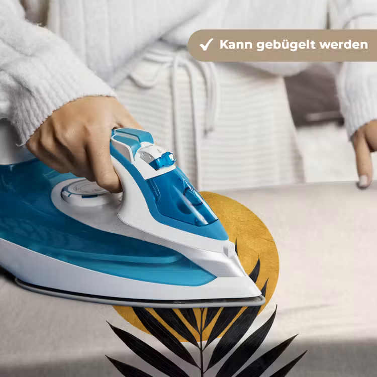 Zwart palmblad - Gouden cirkel - Beige achtergrond Wandkleed katoen klein -tsfeer9_DE