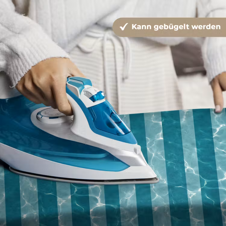 Zwembad - Strepen - Groen Wandkleed katoen klein 269 -tsfeer9_DE