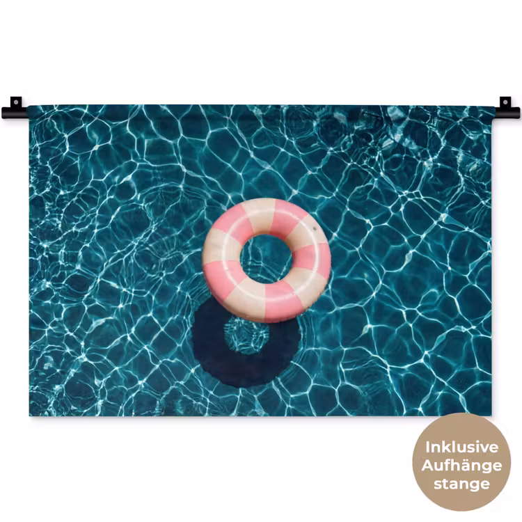 Drijvend - Zwemband - Water Wandkleed katoen klein -t3d_DE