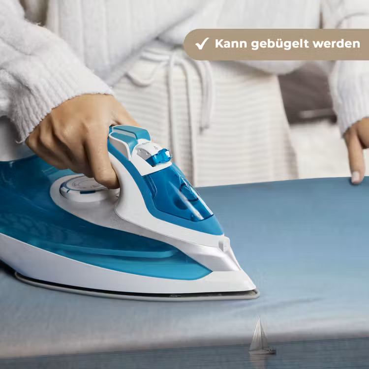 Zeilbootje - Kalme zee - Helderblauwe hemel Wandkleed katoen klein -tsfeer9_DE