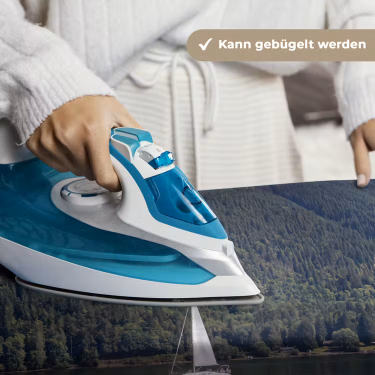 Zeilboot - Water - Bergen - Natuur - Groen Wandkleed katoen klein -tsfeer9_DE