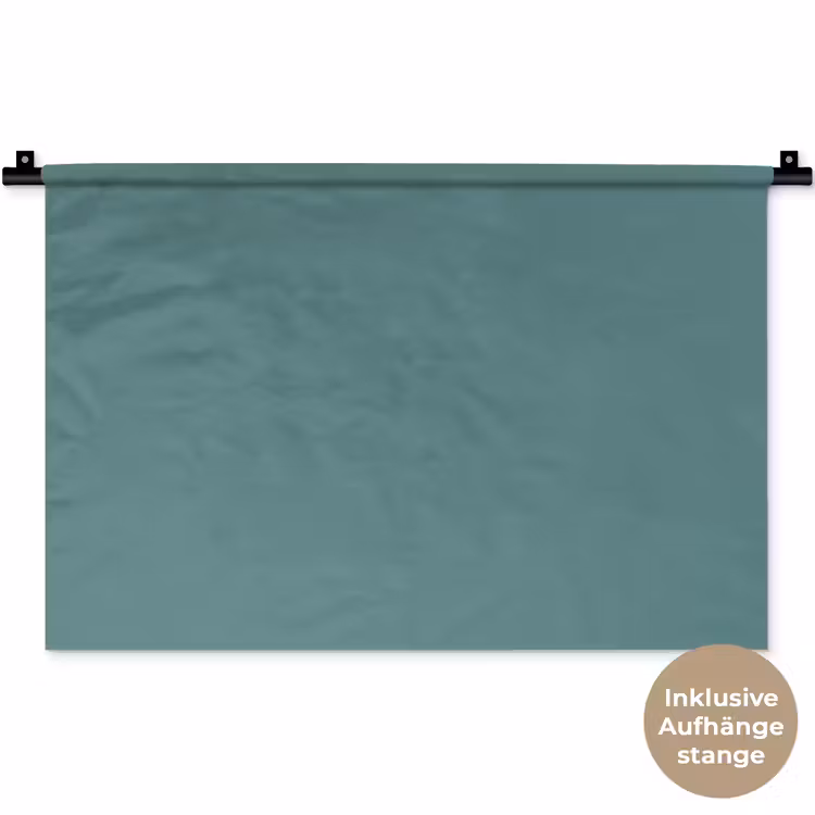Serene - Teal - Blauw Wandkleed katoen klein 269 -t3d_DE