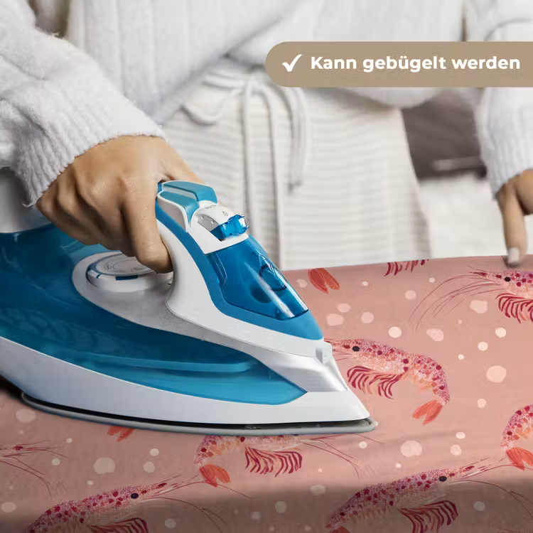 Garnalen - Stippen - Roze Wandkleed katoen klein 269 -tsfeer9_DE
