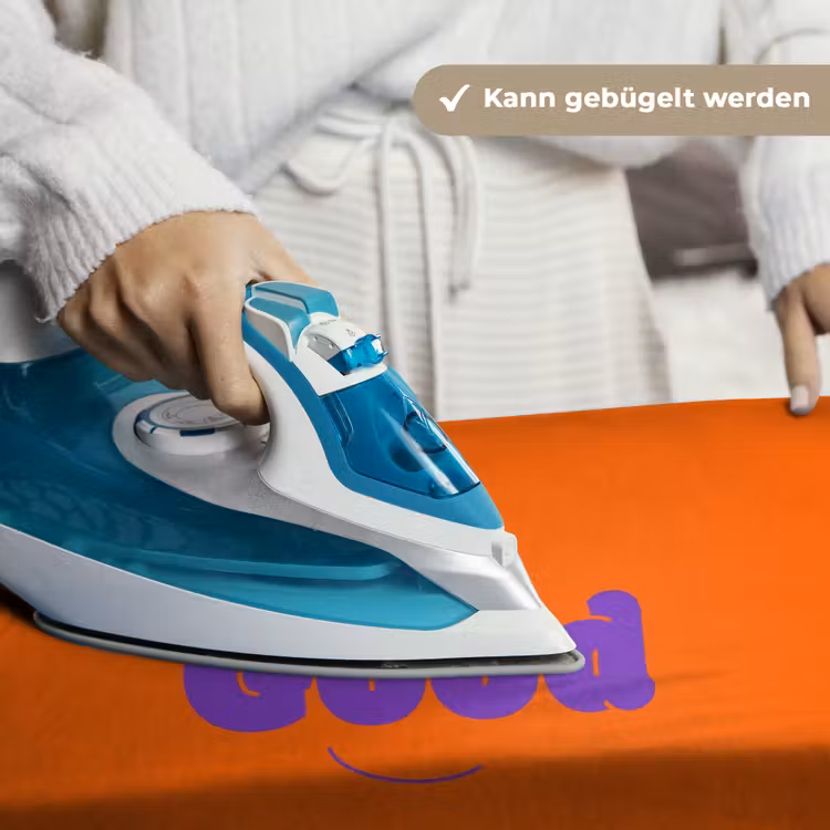 See the good - Paars - Oranje - Smiley Wandkleed katoen klein -tsfeer9_DE