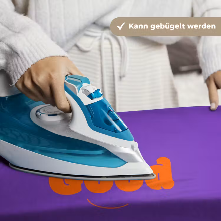 See the good - Oranje - Paars - Smiley Wandkleed katoen klein -tsfeer9_DE