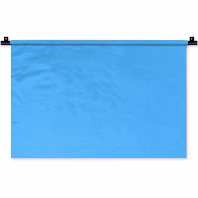 Sky - Blue - Blauw Wandkleed katoen klein 269 -zz3d