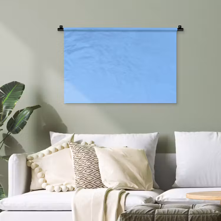Sky - Glow - Blauw Wandkleed katoen klein 269 -sfeer7