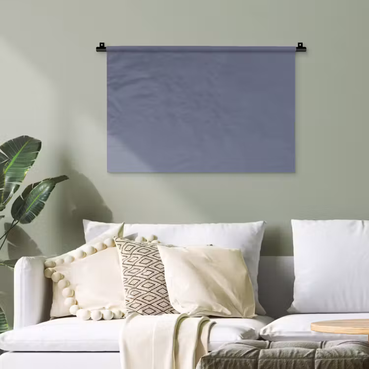 Slate - Whisper - Blauw Wandkleed katoen klein 269 -sfeer7