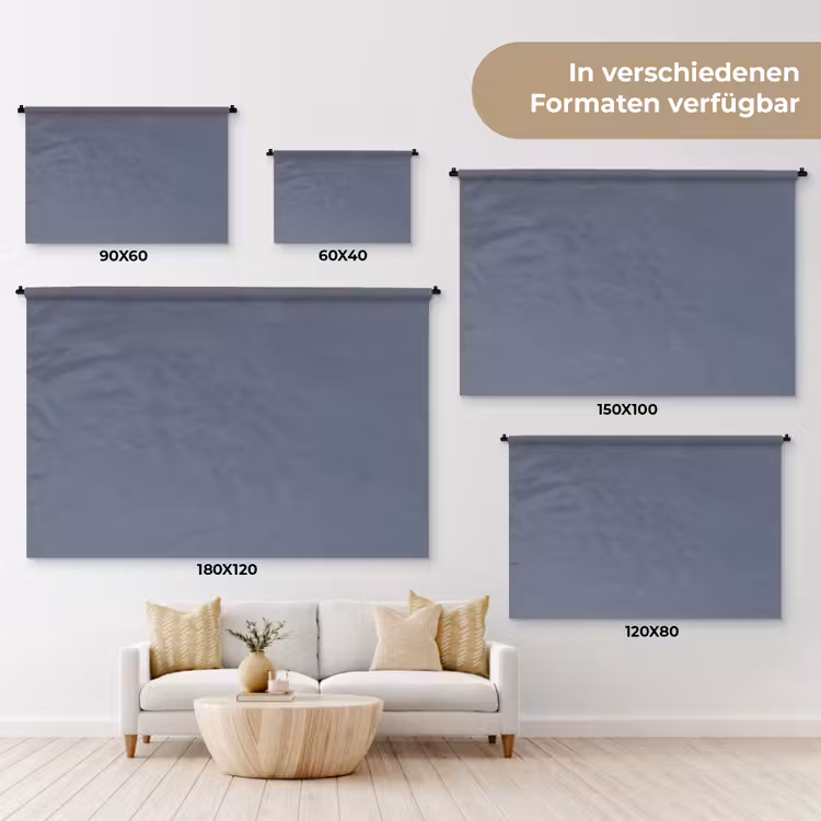 Slate - Whisper - Blauw Wandkleed katoen klein 269 -tsfeer8_DE