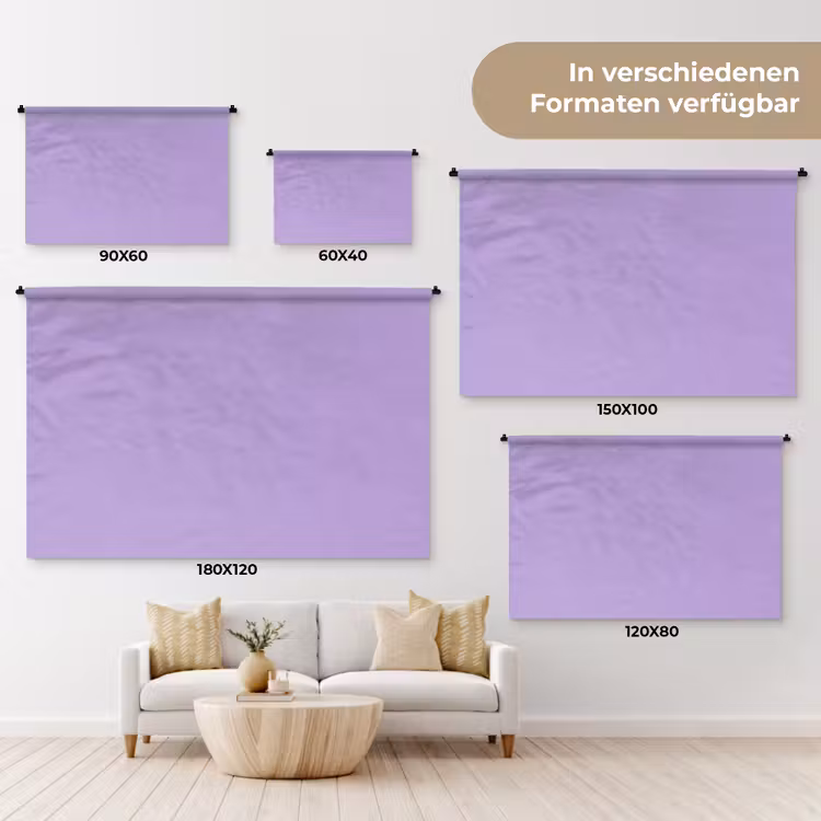 Soft - Lavender - Paars Wandkleed katoen klein 269 -tsfeer8_DE