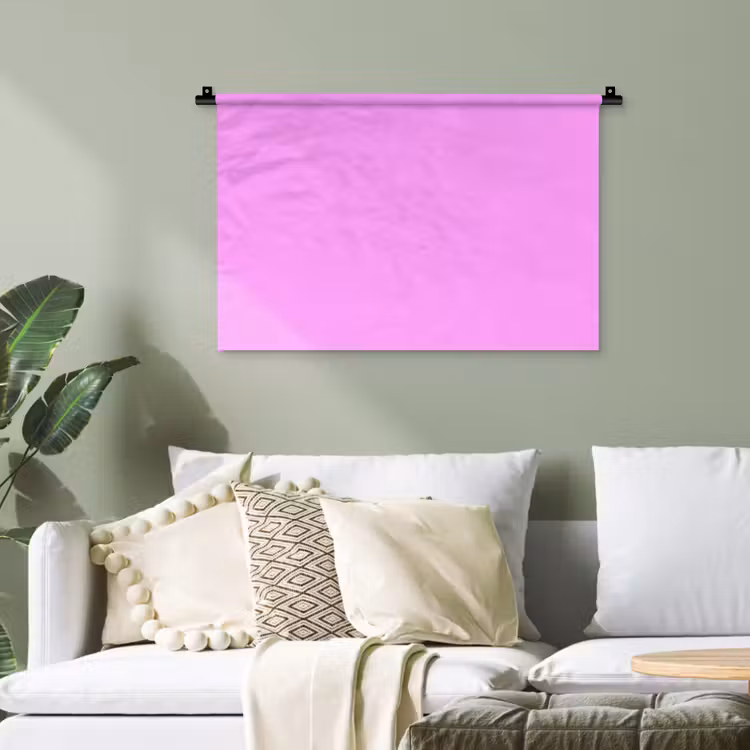 Soft - Lavender - Roze Wandkleed katoen klein 269 -sfeer7
