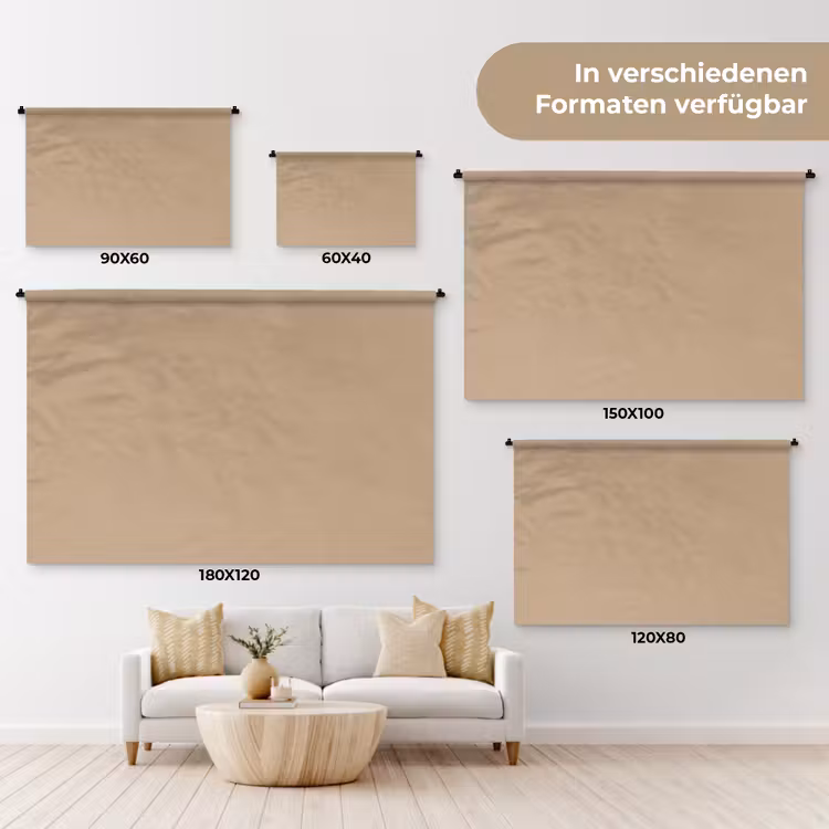 Soft - Taupe - Bruin Wandkleed katoen klein 269 -tsfeer8_DE