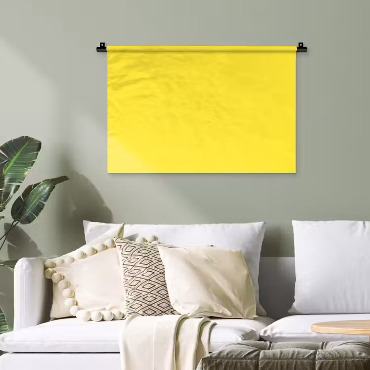 Soft - Custard - Geel Wandkleed katoen klein 269 -sfeer7