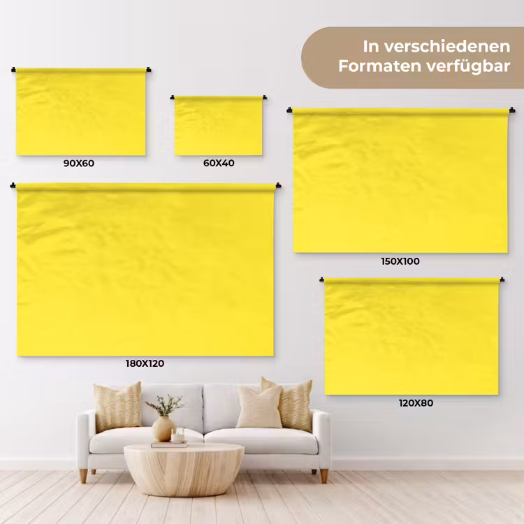 Soft - Custard - Geel Wandkleed katoen klein 269 -tsfeer8_DE