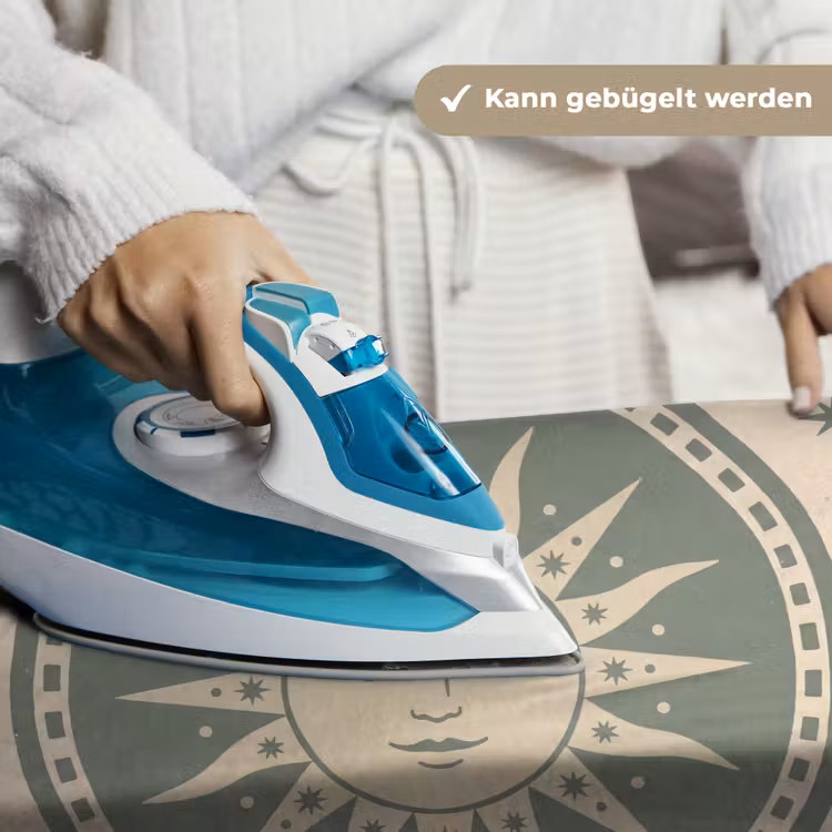 Zon - Sterren - Astrologie - Vintage - Groen Wandkleed katoen klein -tsfeer9_DE