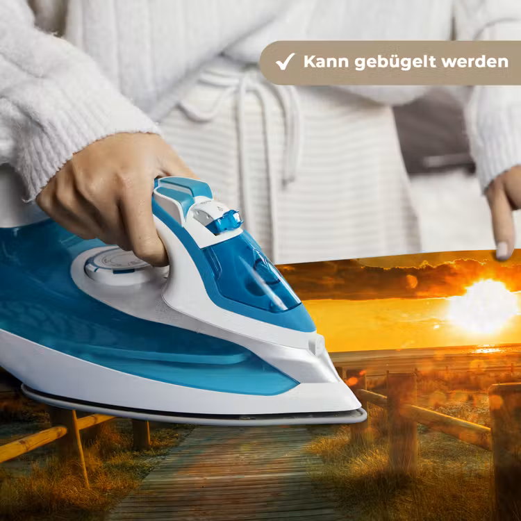 Zon - Strand - Duin - Horizon - Gras - Pad - Oranje Wandkleed katoen klein -tsfeer9_DE