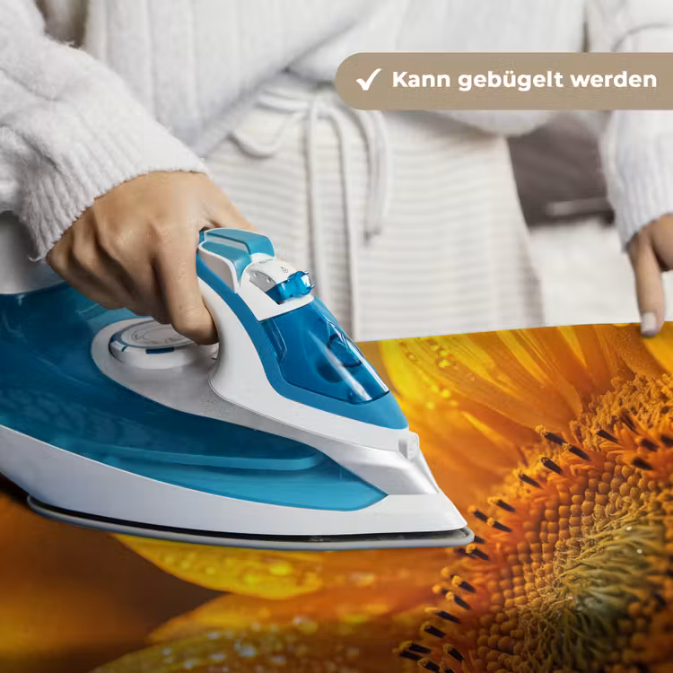 Zonnebloem - Dauwdruppels - Geel - Zonlicht Wandkleed katoen klein -tsfeer9_DE
