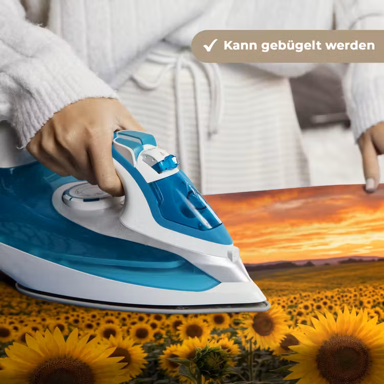 Zonnebloemen - Heuvellandschap - Geel Wandkleed katoen klein -tsfeer9_DE