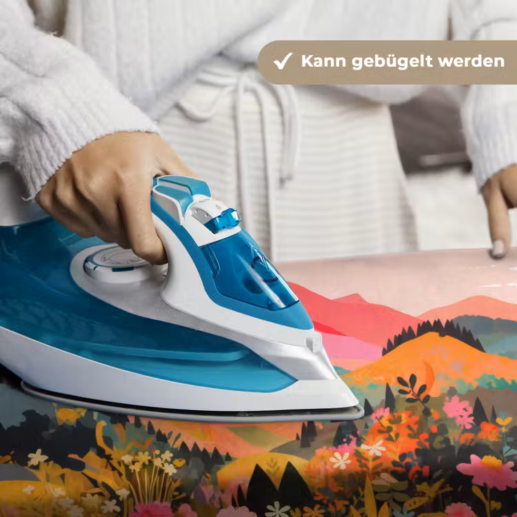 Zonsondergang - Bergvallei - Contrast Wandkleed katoen klein -tsfeer9_DE