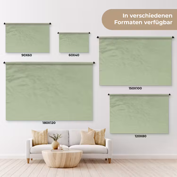Spring - Sprint - Groen Wandkleed katoen klein 269 -tsfeer8_DE