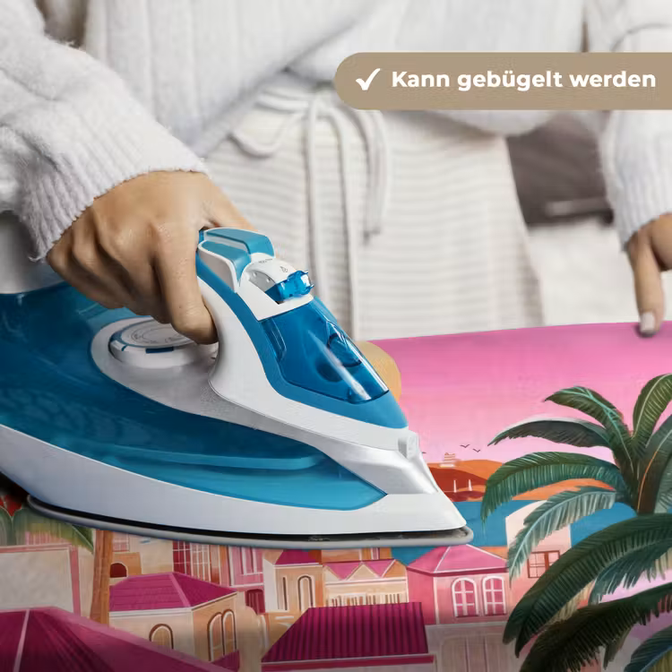 Stad - Roze - Palmbomen Wandkleed katoen klein -tsfeer9_DE