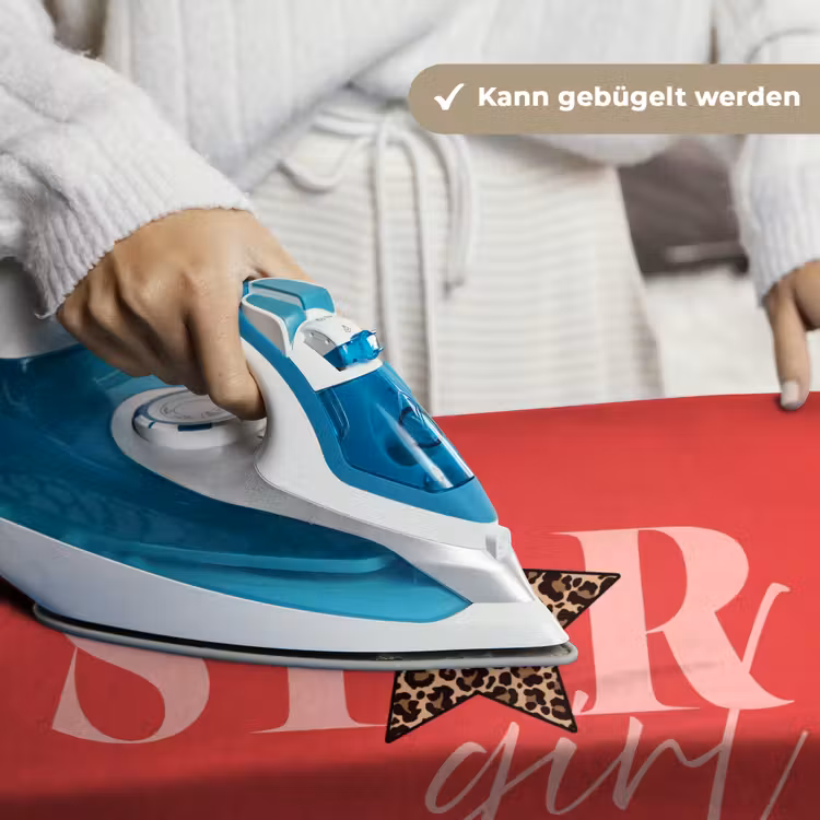 Star girl - Rood - Panter - Ster Wandkleed katoen klein -tsfeer9_DE