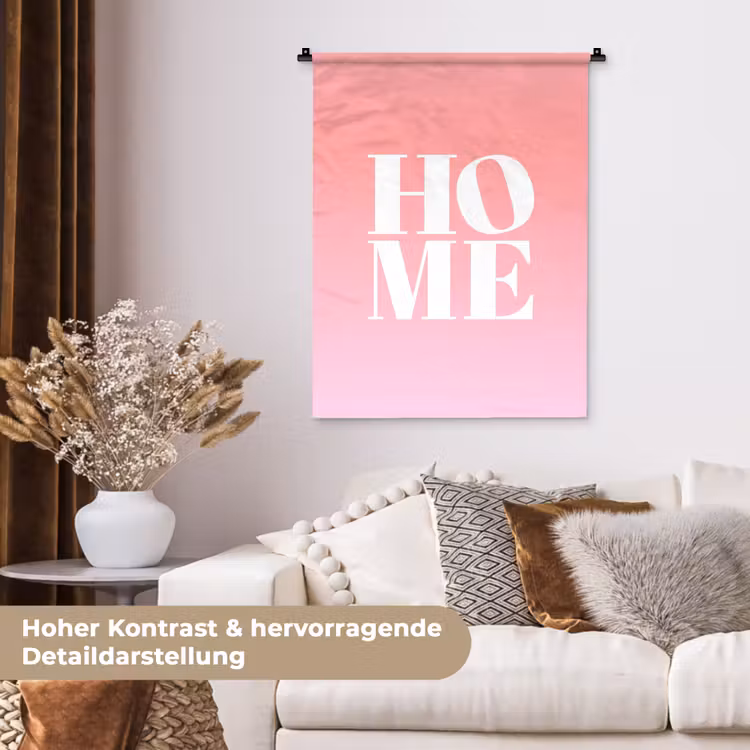 Home - Letters - Groot - Roze Wandkleed katoen klein -tsfeer1_DE