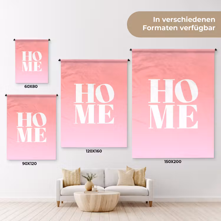 Home - Letters - Groot - Roze Wandkleed katoen klein -tsfeer8_DE