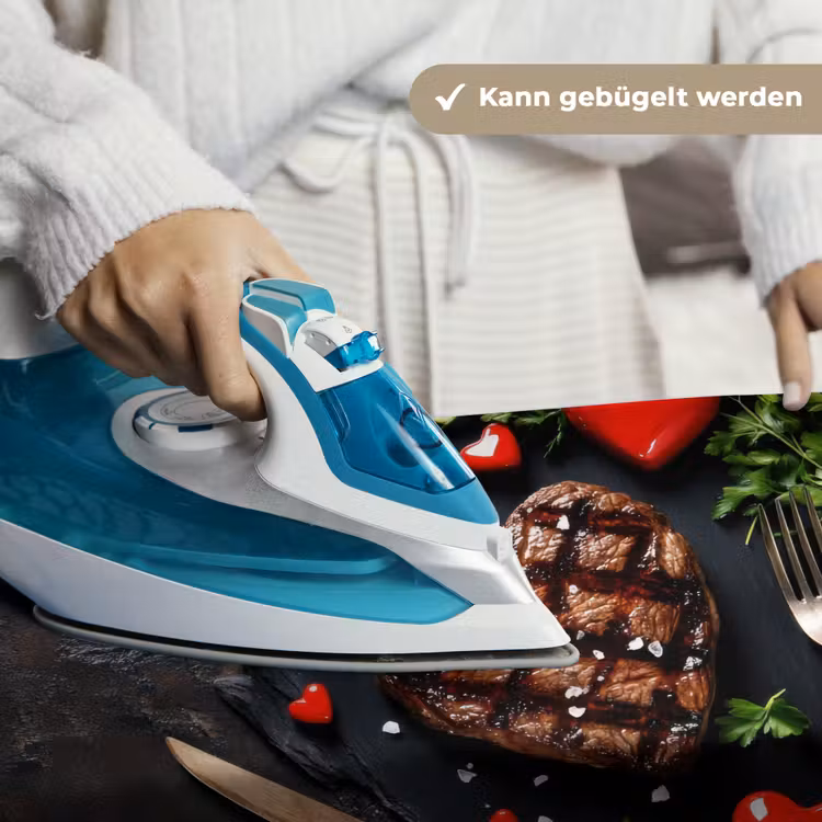 Steak - Hart - Bestek Wandkleed katoen klein -tsfeer9_DE