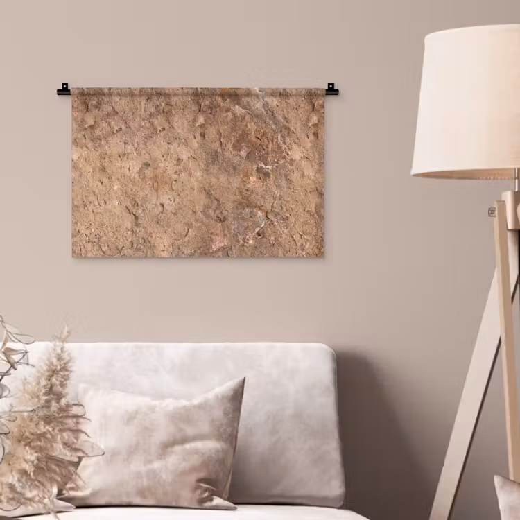 Steen - Natuur - Textuur - Abstract - Bruin Wandkleed katoen klein -sfeer4