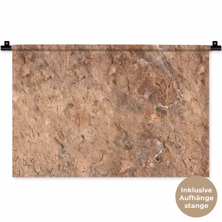 Steen - Natuur - Textuur - Abstract - Bruin Wandkleed katoen klein -t3d_DE