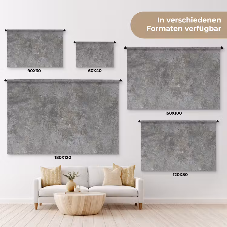 Stenen - Beton - Patronen Wandkleed katoen klein 269 -tsfeer8_DE