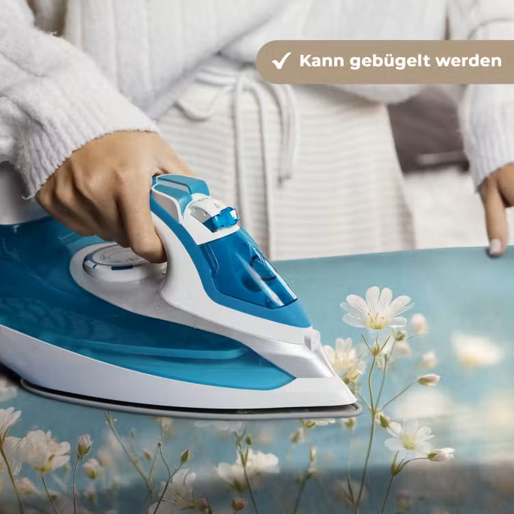 Stengels - Bloemen - Lucht - Wit Wandkleed katoen klein -tsfeer9_DE