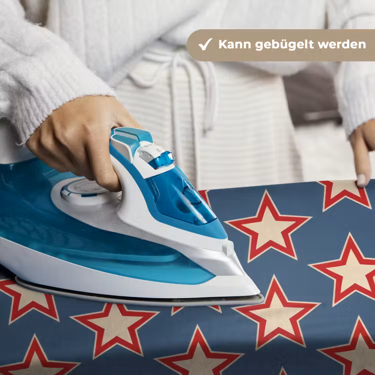 Ster - Klassiek - Blauw Wandkleed katoen klein 269 -tsfeer9_DE
